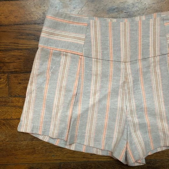 Free People Stripe High Waist Pleated Austin Short - Picture 8 of 12